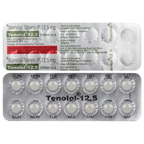 Tenolol 12.5 - Strip of 14 Tablets : Amazon.in: Health & Personal Care
