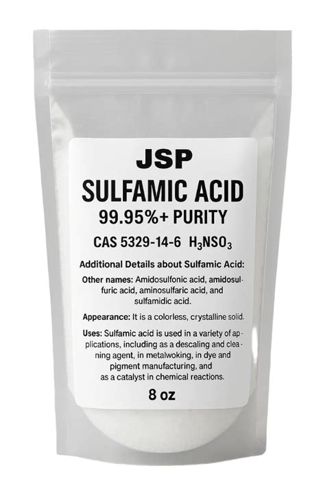 JSP 99.95% Sulfamic Acid – For E-Waste, Gold Refining & Metal Cleaning ...