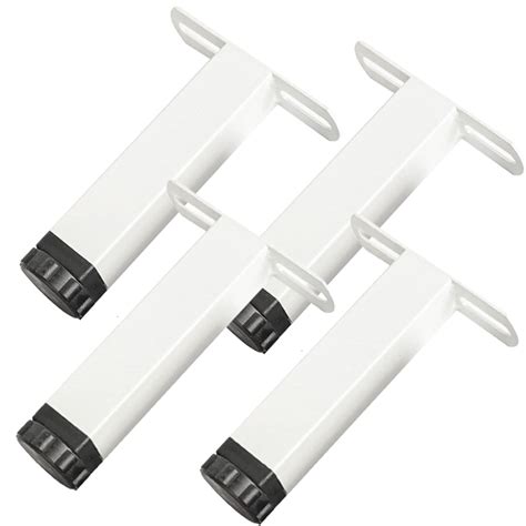 Buy 4X Metal Furniture Legs Adjustable Height Bed Lifting Legs Table ...