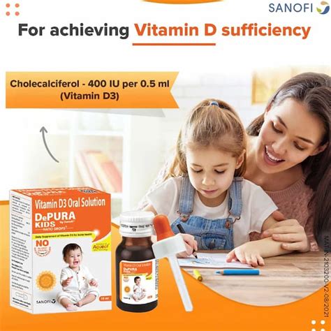 Buy DEPURA KIDS, NANO VITAMIN D3 DROPS FOR KIDS, 400 UI PER 0.5 ML ...