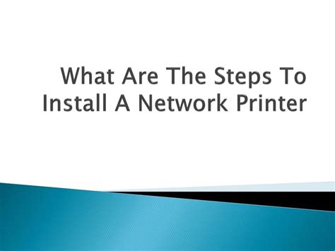 Image result for Install Printer On Network