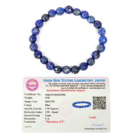 Buy Reiki Crystal Products Certified Lapis Lazuli Bracelet Crystal ...