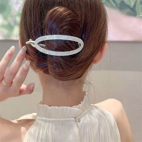 EPARTY Large Hair Claw Clips Sparkly Glitter Rhinestones Hair Barrettes ...