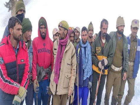 Six missing people trapped in snowfall rescued from J-K's Kishtwar