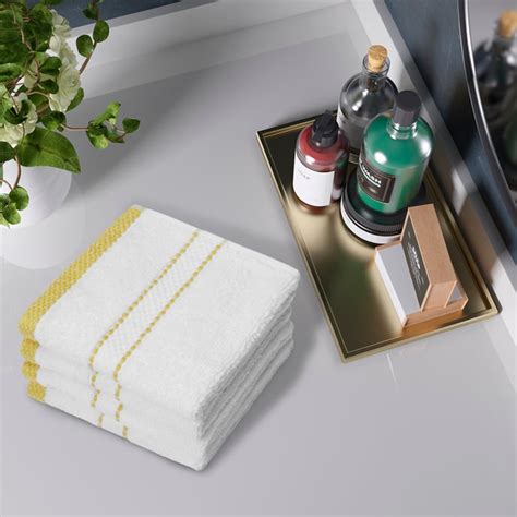 Buy PORTICO Luxuria Set of 4 Cotton Face Towels - 30x30cm from Portico ...