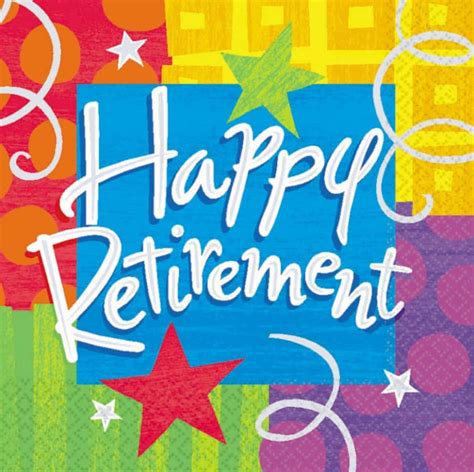 Download happy retirement napkin | Wallpapers.com