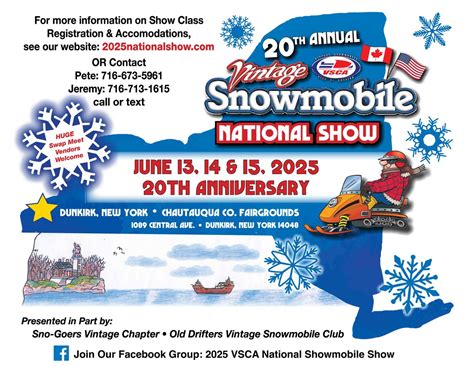 2025 VSCA National Vintage Snowmobile Show, 1089 Central Ave, Dunkirk ...