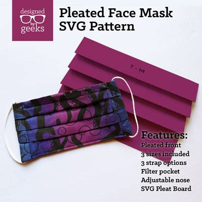 Image result for Pleated Face Mask Pattern Printable