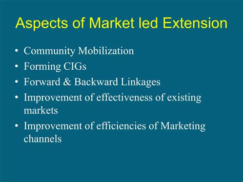 Market Led Proposals