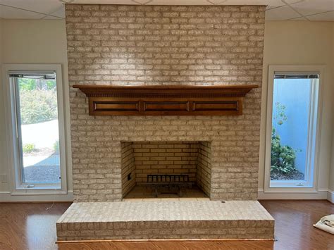 How To Paint Brick Fireplace