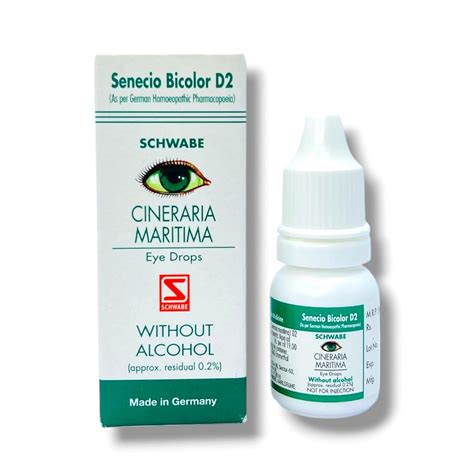 Buy Cineraria Maritima D2 (Without Alcohol) Eye Drop 10ml WS GERMANY ...