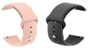 BLACK LOVIES 20 mm Soft Silicon Smartwatch Strap Compatible With Beast ...