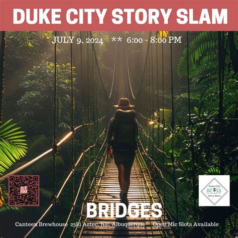 Duke City Story Slam, Theme: Bridges, 2381 Aztec Rd NE, Albuquerque, NM ...