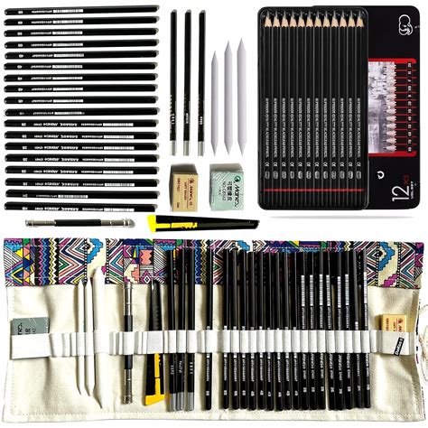 DaKos Professional Sketching Set for Artists, Drawing Tool Kit for ...