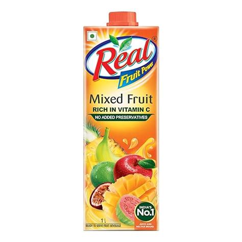 DABUR Real Fruit Power Mixed Fruit Juice 1L| No Added Preservatives ...