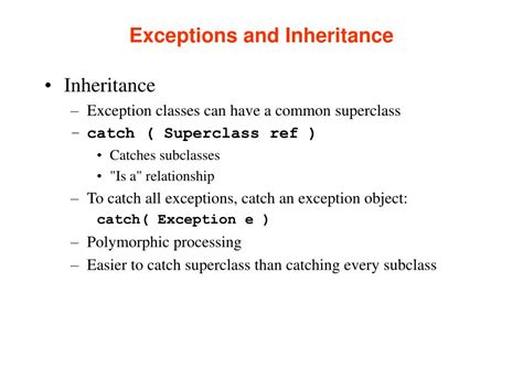 Image result for Exception Handling with Inheritance
