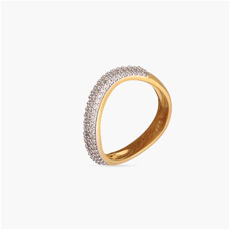 Discover Wave CZ Delicate Silver Band Finger Ring | Paksha - Paksha India