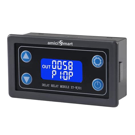 amiciSmart Programmable Timer Delay Relay Module with LCD Display ...