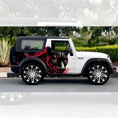 Motorik Red & Black Panther SUV Side Graphics for a Unique Look ...