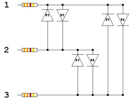 Image result for Arduino Charlieplexing Schematic