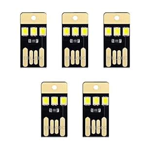 Efillooc USB 3 LED Mini Light Card PCB for DIY Aquarium Hobby (Cool ...