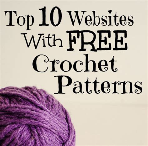 crochet patterns website