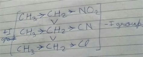 Compare dipole moment 1) CH3-Ch2-NO2 2) CH3-Ch2-CN 3) CH3-Ch2-Cl ...