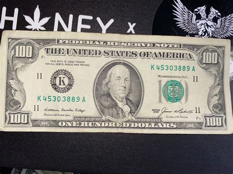 1985 One Hundred $100 Dollar Bill Federal Reserve Note Series WASHINTON ...