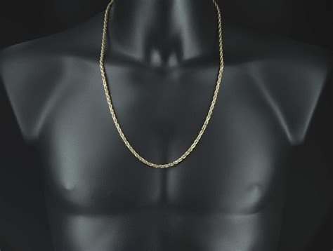 9ct Rose Gold Rope Chain 26.5" 3.5mm - Britannia Jewellery