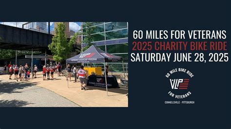 60 Miles for Veterans Bike Ride, 2934 Smallman Street, Pittsburgh, PA ...