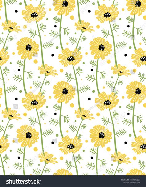 Spring Daisy Flower Pattern 的图像结果