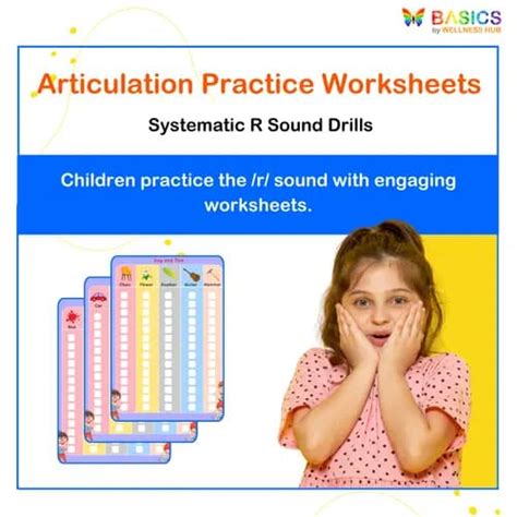Articulation Drill Worksheets for /r/ Sound – Printable PDF
