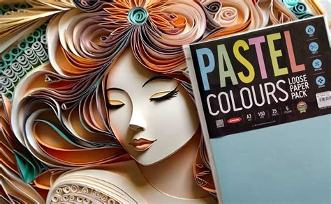 Anupam A3 Pastel Colour Loose Paper 160gsm 5 Colors Paper for Arts ...
