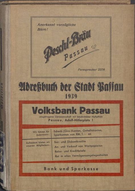 Passau/Adressbuch 1939 – GenWiki