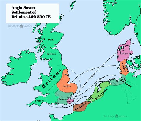 Maps of Anglo-Saxon England - The Anglo-Saxons