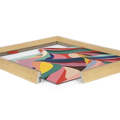 Blake MCM Mountains Framed Printed Glass by Rachel Lee of My Dream Wall