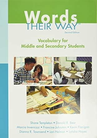 Buy Vocabulary Their Way: Word Study With Middle and Secondary Students ...