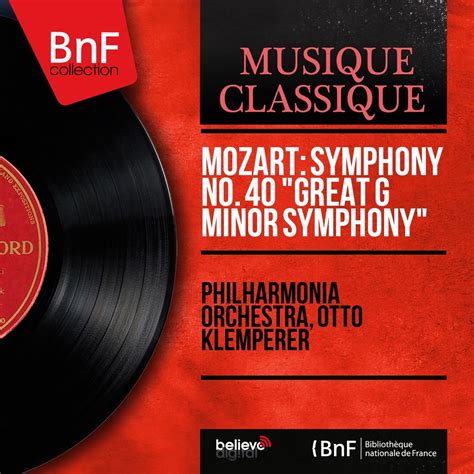‎Mozart: Symphony No. 40 "Great G Minor Symphony" (Mono Version) - EP ...