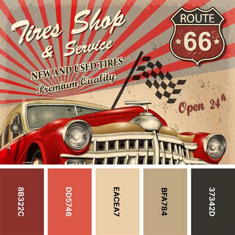 1950s Color Scheme