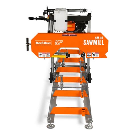 Mechmaxx-18" Portable Sawmill with 212cc 7HP Gasoline Engine