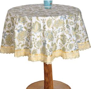 BILBERRY Furnishing By Preeti Grover Cotton 4 Seater Floral Table Cover ...