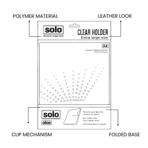 Clear Folder A4 Size Pack Of 10 - SCOOBOO - Solo