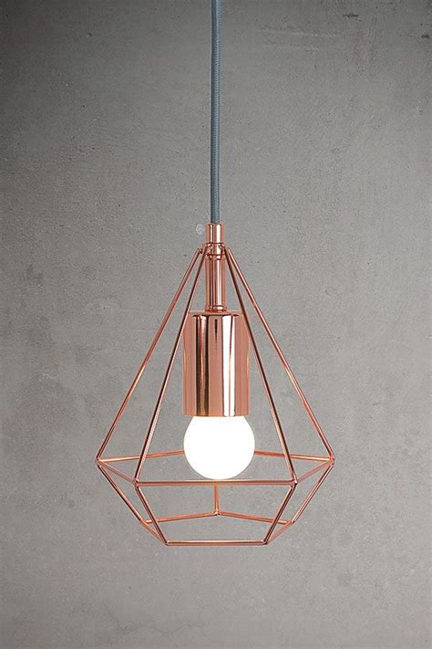 My Furniture/ geometric rose gold/geometric copper / pendant / light