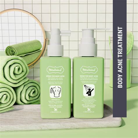 Body Acne Care Kit - For All Body Acne Issues - Teenilicious – Fixderma ...