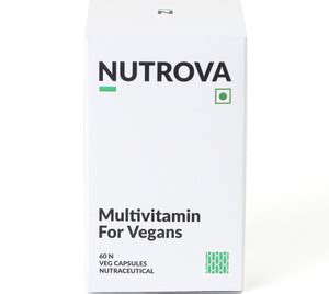 NUTROVA Multivitamin For Vegans-Plant-Based Multivitamin Supplement ...