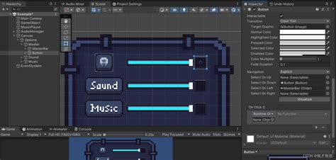 Unity Audio Setting 的图像结果