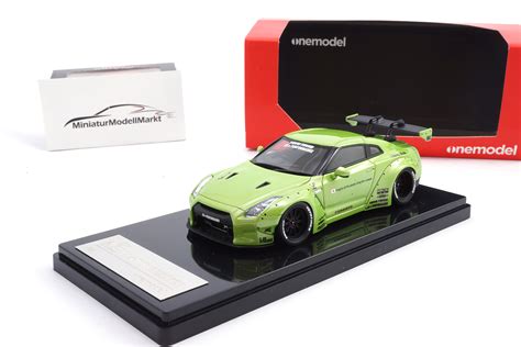 Liberty Walk Nissan GT-R (R35) - Transparent Green - GT-Wing im Maßstab ...