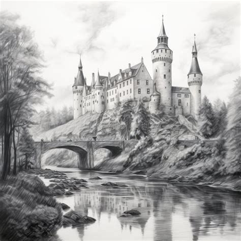Image result for Pencil Drawing Castle Tutorial