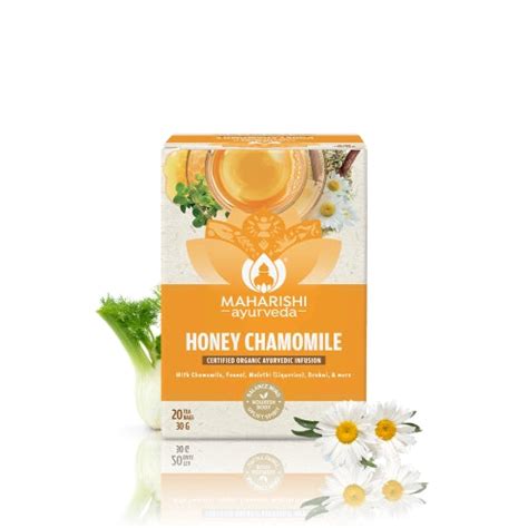 Best Honey Chamomile Tea – Ayurvedic Sleep Tea with Brahmi & Fennel