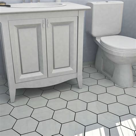 Hexagonal Floor Tiles Bathroom